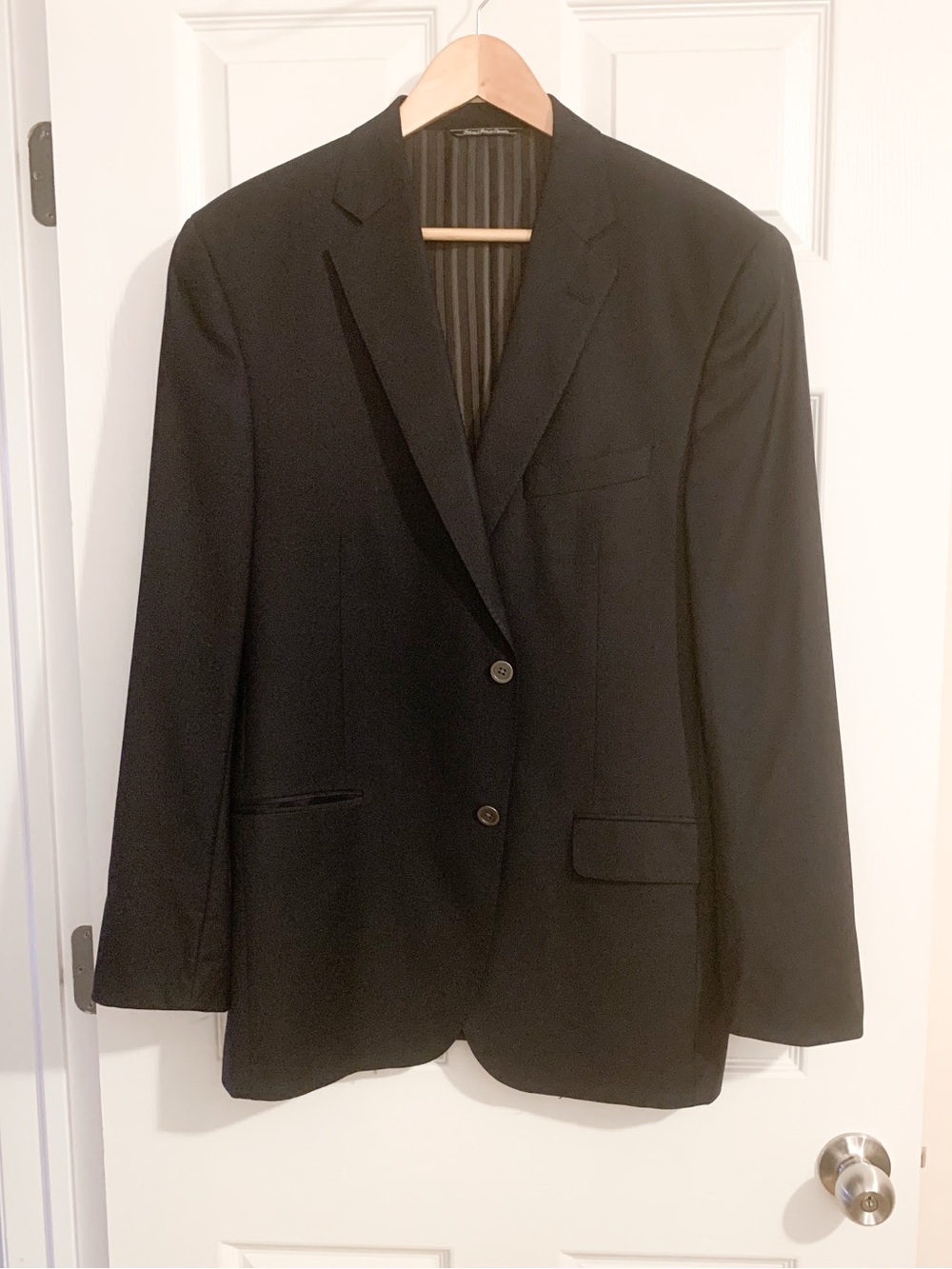 Men's Approx. 44R E.Thomas Super 150’s Wool Cashmere Suit Jacket made in Canada